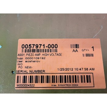 KLA-Tencor 0057971-000 Assy PIEZO AMP High Voltage